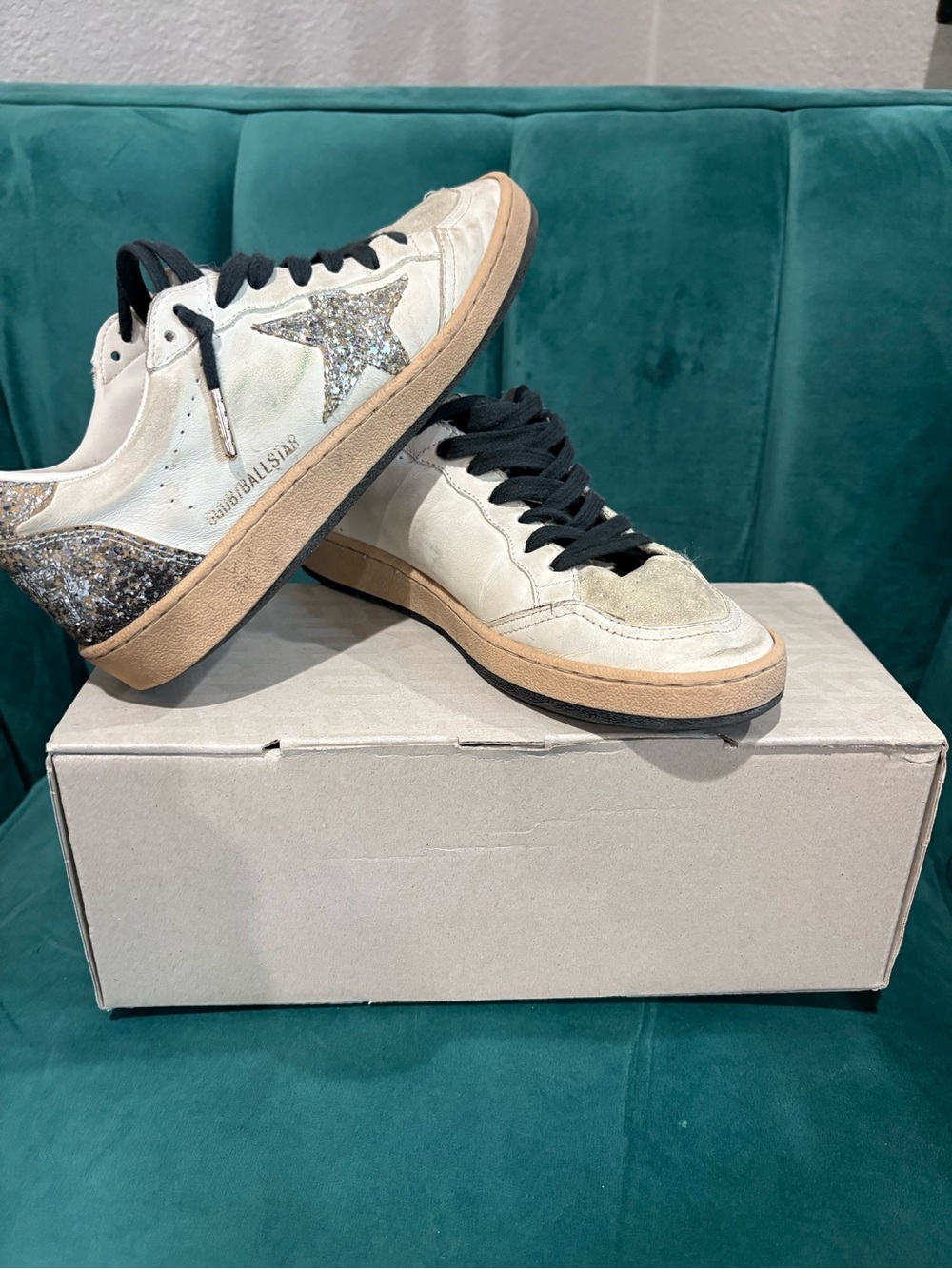 Golden Goose glitter ball star sneakers